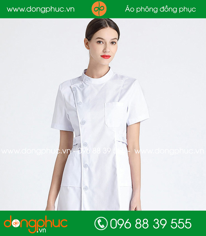 Quần áo đồng phục y tá màu trắng